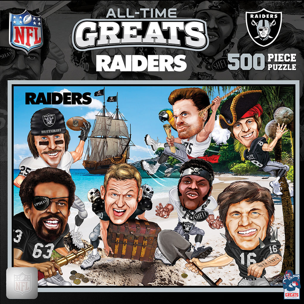Las Vegas Raiders Puzzle 500 Piece All-Time Greats - Masterpieces Puzzle Company