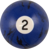 Action RBBM Black Marble Replacement Ball - 2 Billiard Balls