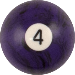 Action RBBM Black Marble Replacement Ball - 4 Billiard Balls