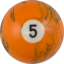 Action RBBM Black Marble Replacement Ball - 5 Billiard Balls