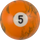 Action RBBM Black Marble Replacement Ball - 5 Billiard Balls