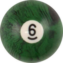 Action RBBM Black Marble Replacement Ball - 6 Billiard Balls