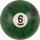 Action RBBM Black Marble Replacement Ball - 6 Billiard Balls