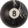 Action RBBM Black Marble Replacement Ball - 8 Billiard Balls