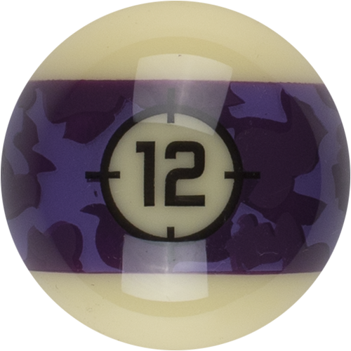 Aramith RBCAM 12 Camoflage Replacement Ball  - 12 Billiard Balls