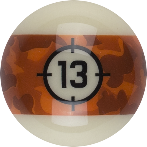Aramith RBCAM 13 Camoflage Replacement Ball  - 13 Billiard Balls