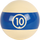 Aramith RBCONT 10 Continental Replacement Ball  - 10 Billiard Balls