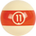 Aramith RBCONT 11 Continental Replacement Ball  - 11 Billiard Balls