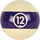 Aramith RBCONT 12 Continental Replacement Ball  - 12 Billiard Balls