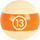 Aramith RBCONT 13 Continental Replacement Ball  - 13 Billiard Balls