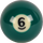 Aramith RBSAP 06 Super Pro Replacement Ball  - 6 Billiard Balls