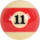 Aramith RBSAP 11 Super Pro Replacement Ball  - 11 Billiard Balls