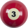 Action RBSTD Standard Replacement Ball  - 3 Billiard Balls