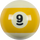 Action RBSTD Standard Replacement Ball  - 9 Billiard Balls