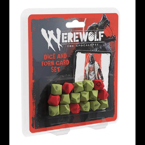 Renegade Games Studios -  World Of Darkness - Werewolf: The Apocalypse (5E) Rpg: Game Dice And Form Card Set