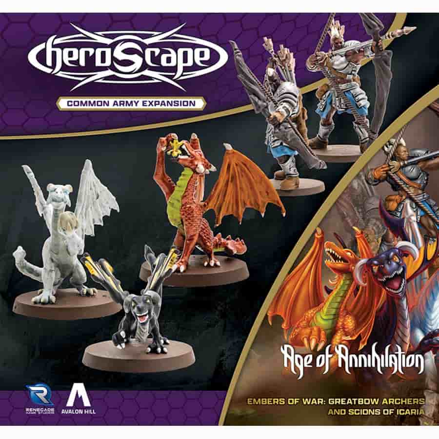 Renegade Games Studios -  Heroscape: Embers Of War: Greatbow Archers And Scions Of Icaria Army Expansion