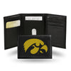 Iowa Hawkeyes Wallet Trifold Leather Embroidered - Rico Industries