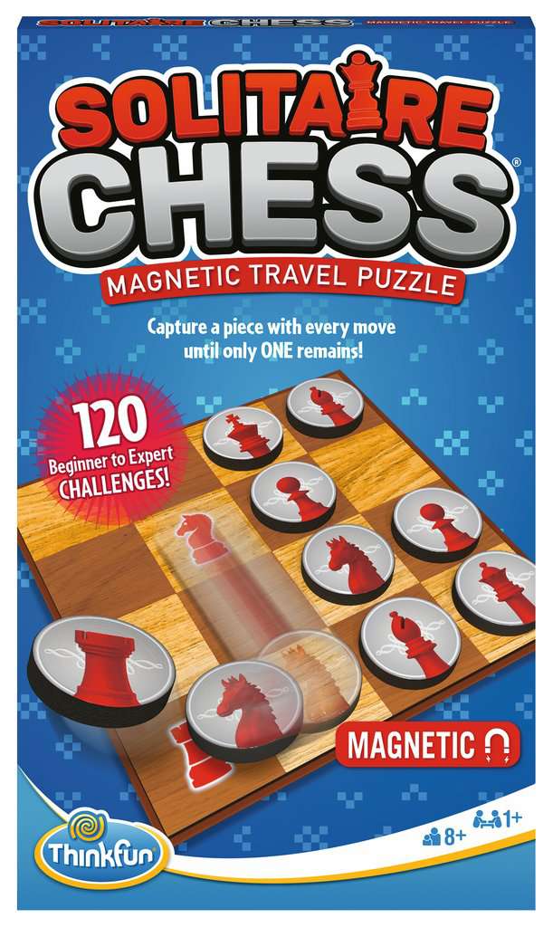 Thinkfun - Solitaire Chess: Magnetic Travel Puzzle