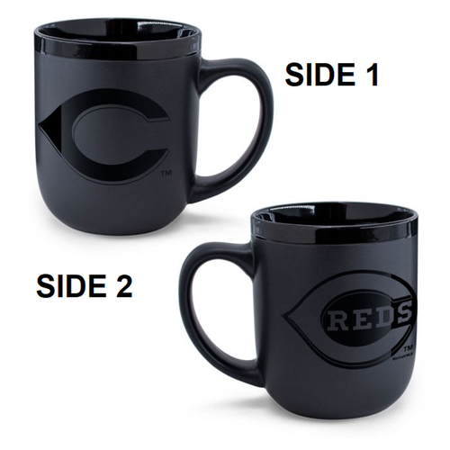 Cincinnati Reds Coffee Mug 17oz Matte Black - WinCraft