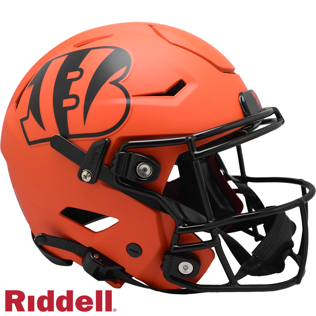Cincinnati Bengals Helmet Riddell Authentic Full Size SpeedFlex Style Rave Alternate - Riddell
