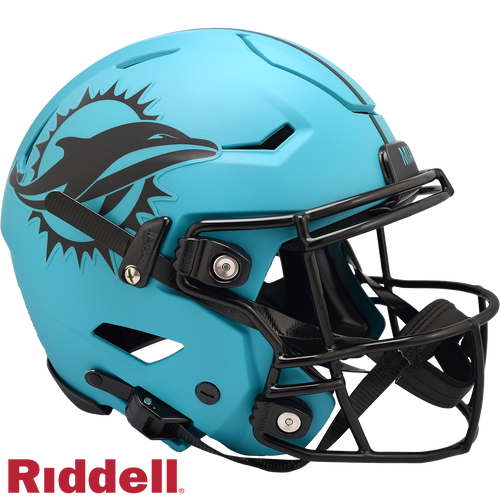 Miami Dolphins Helmet Riddell Authentic Full Size SpeedFlex Style Rave Alternate - Riddell