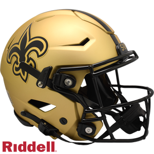 New Orleans Saints Helmet Riddell Authentic Full Size SpeedFlex Style Rave Alternate - Riddell
