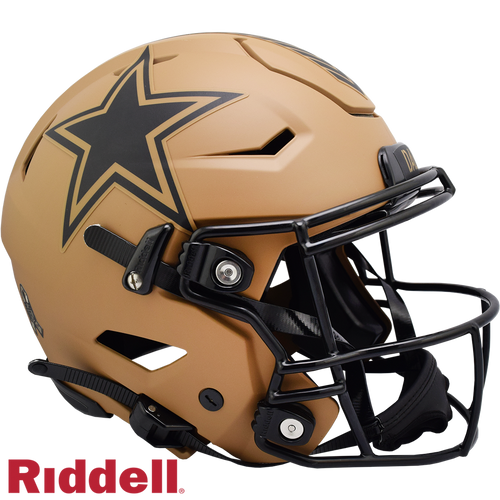 Dallas Cowboys Helmet Riddell Authentic Full Size SpeedFlex Style Salute To Service 2023 - Riddell