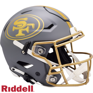 San Francisco 49ers Helmet Riddell Authentic Full Size SpeedFlex Style Slate Alternate - Riddell