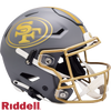 San Francisco 49ers Helmet Riddell Authentic Full Size SpeedFlex Style Slate Alternate - Riddell