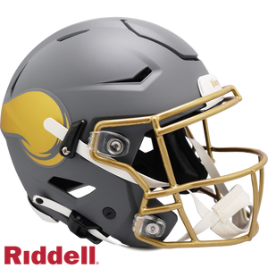 Minnesota Vikings Helmet Riddell Authentic Full Size SpeedFlex Style Slate Alternate - Riddell