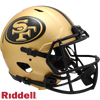San Francisco 49ers Helmet Riddell Authentic Full Size Speed Style Rave Alternate - Riddell