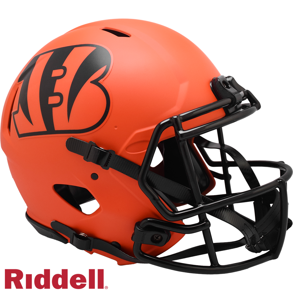 Cincinnati Bengals Helmet Riddell Authentic Full Size Speed Style Rave Alternate - Riddell