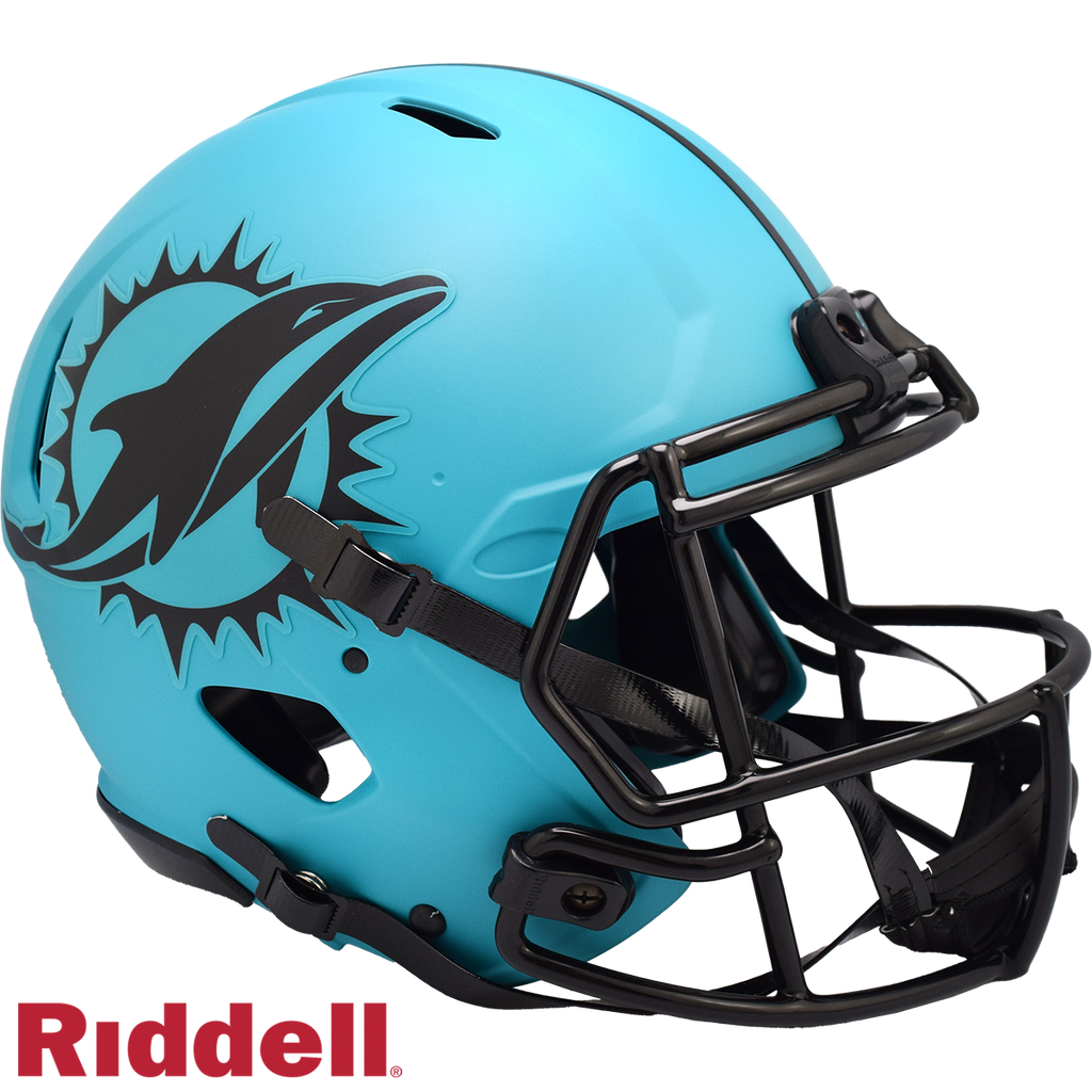 Miami Dolphins Helmet Riddell Authentic Full Size Speed Style Rave Alternate - Riddell