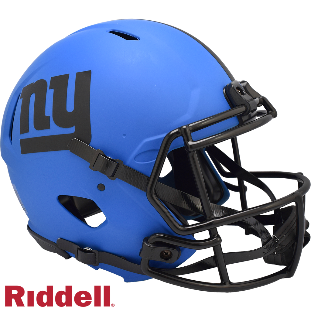 New York Giants Helmet Riddell Authentic Full Size Speed Style Rave Alternate - Riddell