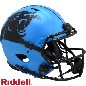 Carolina Panthers Helmet Riddell Authentic Full Size Speed Style Rave Alternate - Riddell