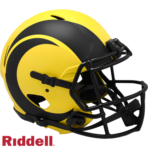 Los Angeles Rams Helmet Riddell Authentic Full Size Speed Style Rave Alternate - Riddell
