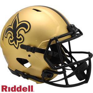 New Orleans Saints Helmet Riddell Authentic Full Size Speed Style Rave Alternate - Riddell