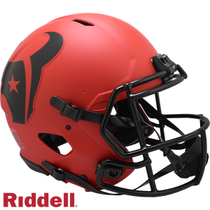 Houston Texans Helmet Riddell Authentic Full Size Speed Style Rave Alternate - Riddell