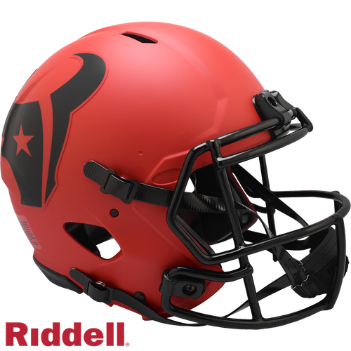 Houston Texans Helmet Riddell Authentic Full Size Speed Style Rave Alternate - Riddell