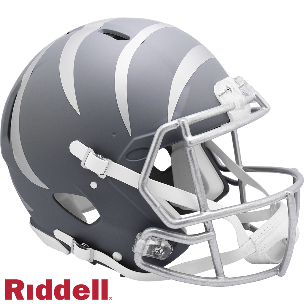Cincinnati Bengals Helmet Riddell Authentic Full Size Speed Style Slate Alternate - Riddell
