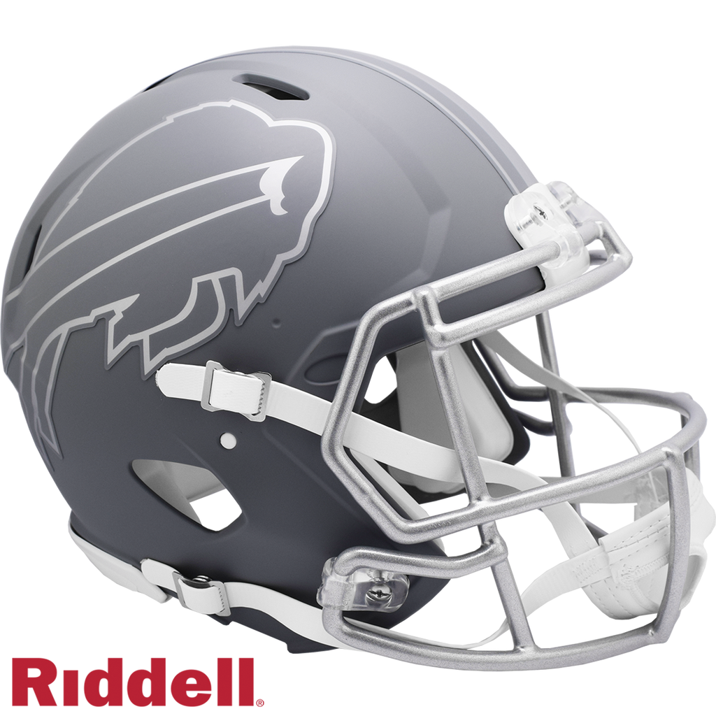 Buffalo Bills Helmet Riddell Authentic Full Size Speed Style Slate Alternate - Riddell