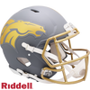 Denver Broncos Helmet Riddell Authentic Full Size Speed Style Slate Alternate - Riddell