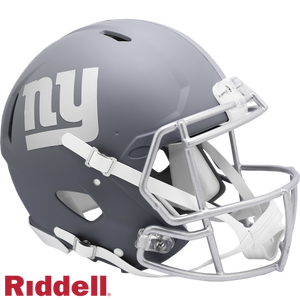 New York Giants Helmet Riddell Authentic Full Size Speed Style Slate Alternate - Riddell