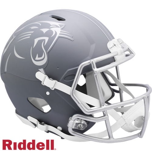 Carolina Panthers Helmet Riddell Authentic Full Size Speed Style Slate Alternate - Riddell