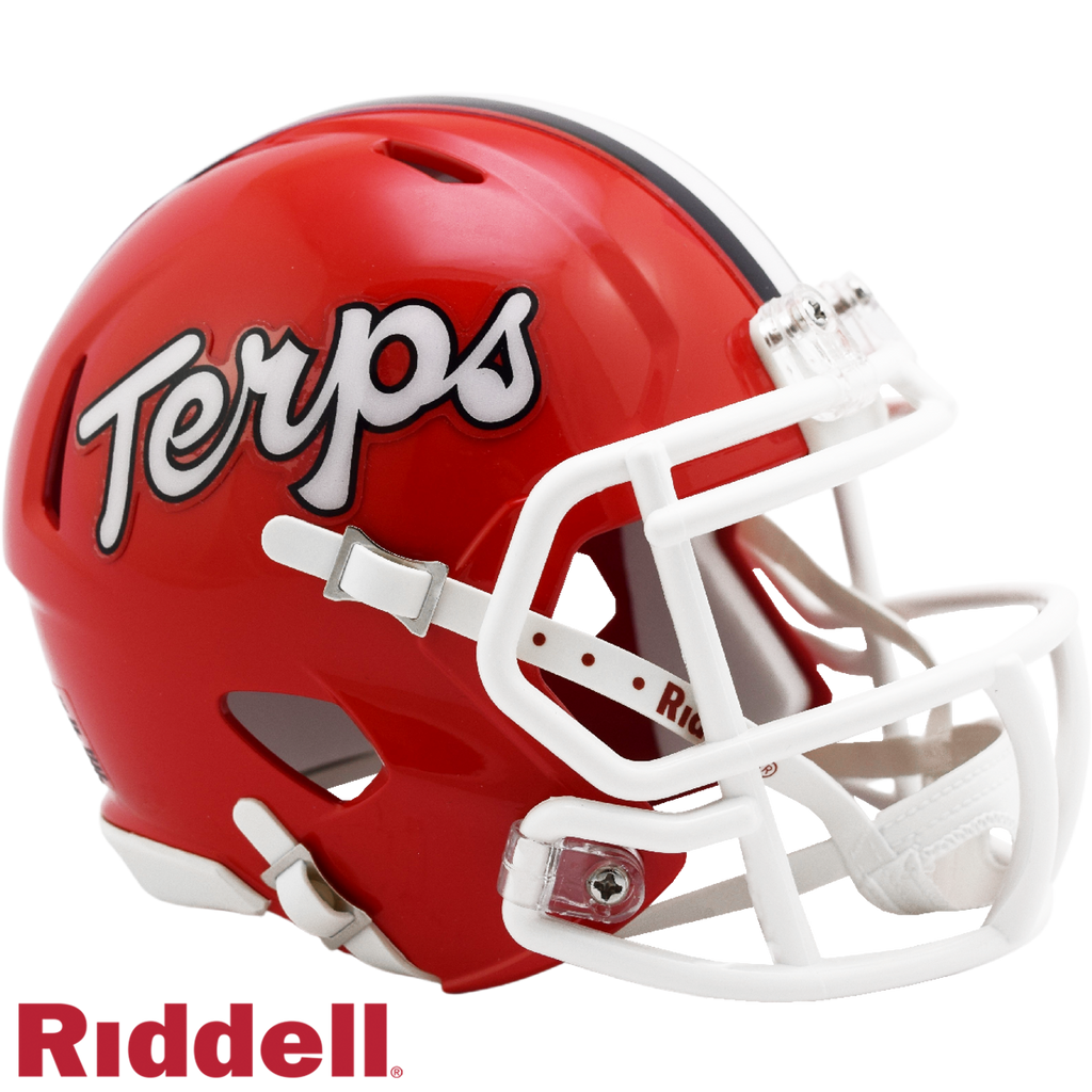 Maryland Terrapins Helmet Riddell Replica Full Size Speed Style Script - Riddell