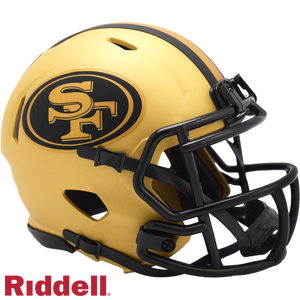 San Francisco 49ers Helmet Riddell Replica Mini Speed Style Rave Alternate - Riddell