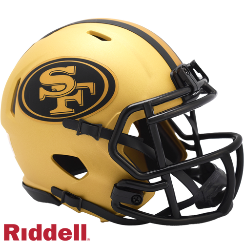 San Francisco 49ers Helmet Riddell Replica Mini Speed Style Rave Alternate - Riddell