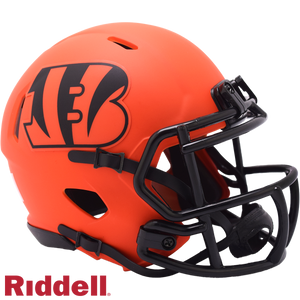 Cincinnati Bengals Helmet Riddell Replica Mini Speed Style Rave Alternate - Riddell
