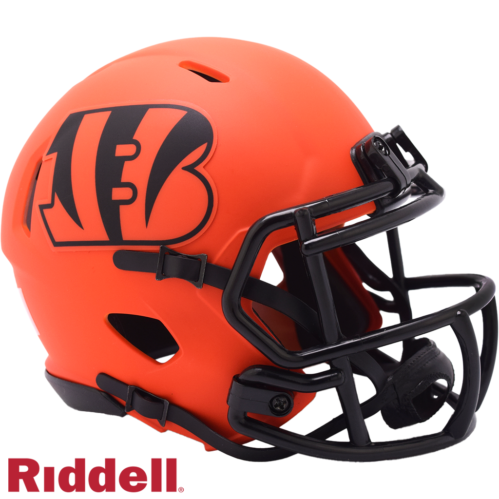 Cincinnati Bengals Helmet Riddell Replica Mini Speed Style Rave Alternate - Riddell