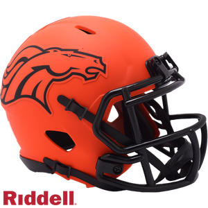 Denver Broncos Helmet Riddell Replica Mini Speed Style Rave Alternate - Riddell